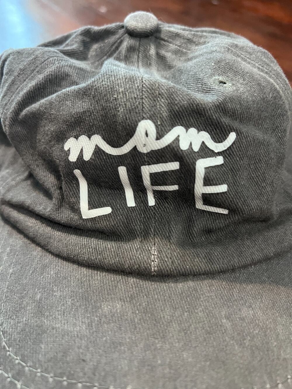 Mom Life Embroidered Baseball Cap Womens Adjustable Gray Dad Hat Casual - Picture 4 of 4